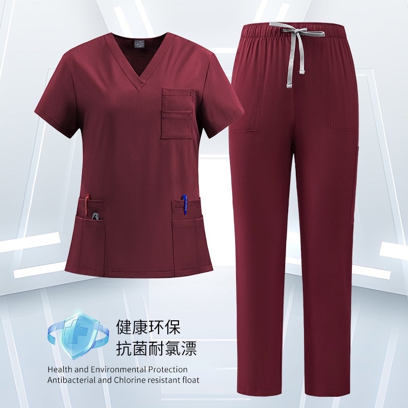 Medical Scrubs Suit for Men and Women – V-Neck, Moisture Wicking, Summer Wear - Image 2